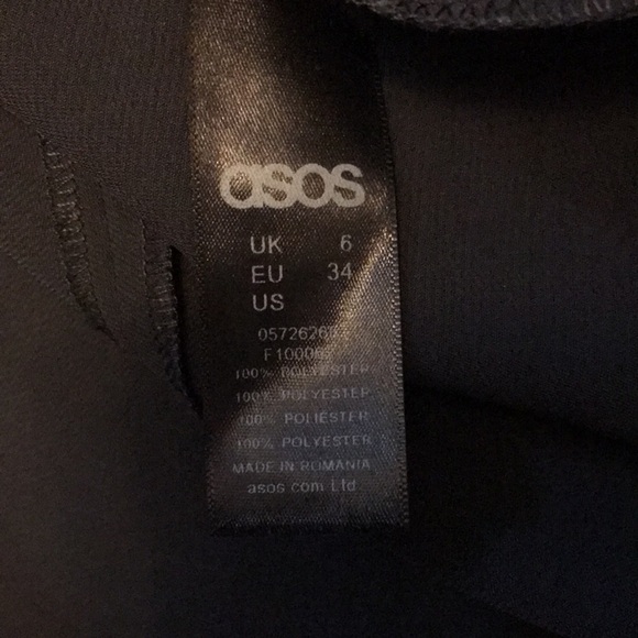 2/$25 ASOS Dark Gray Spaghetti Strap Dress Size 2 - Picture 5 of 8